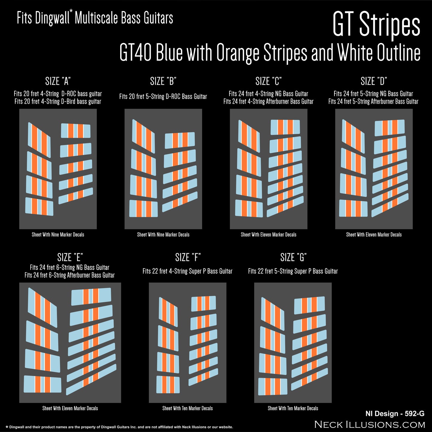 MultiScale "GT Stripes" Decals