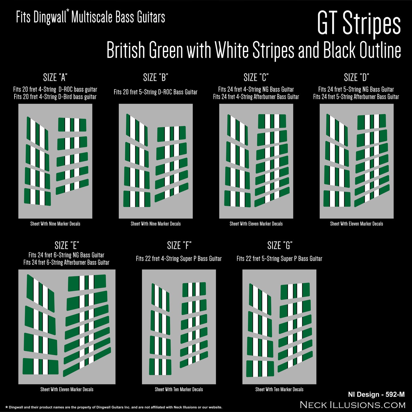 MultiScale "GT Stripes" Decals
