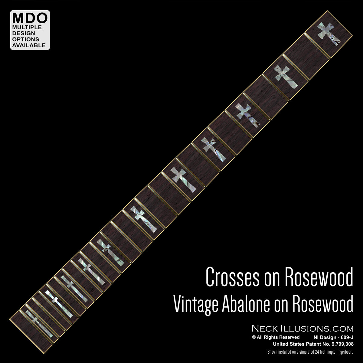 Crosses on Rosewood
