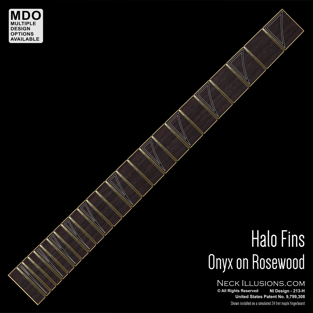 Halo Fins on Rosewood
