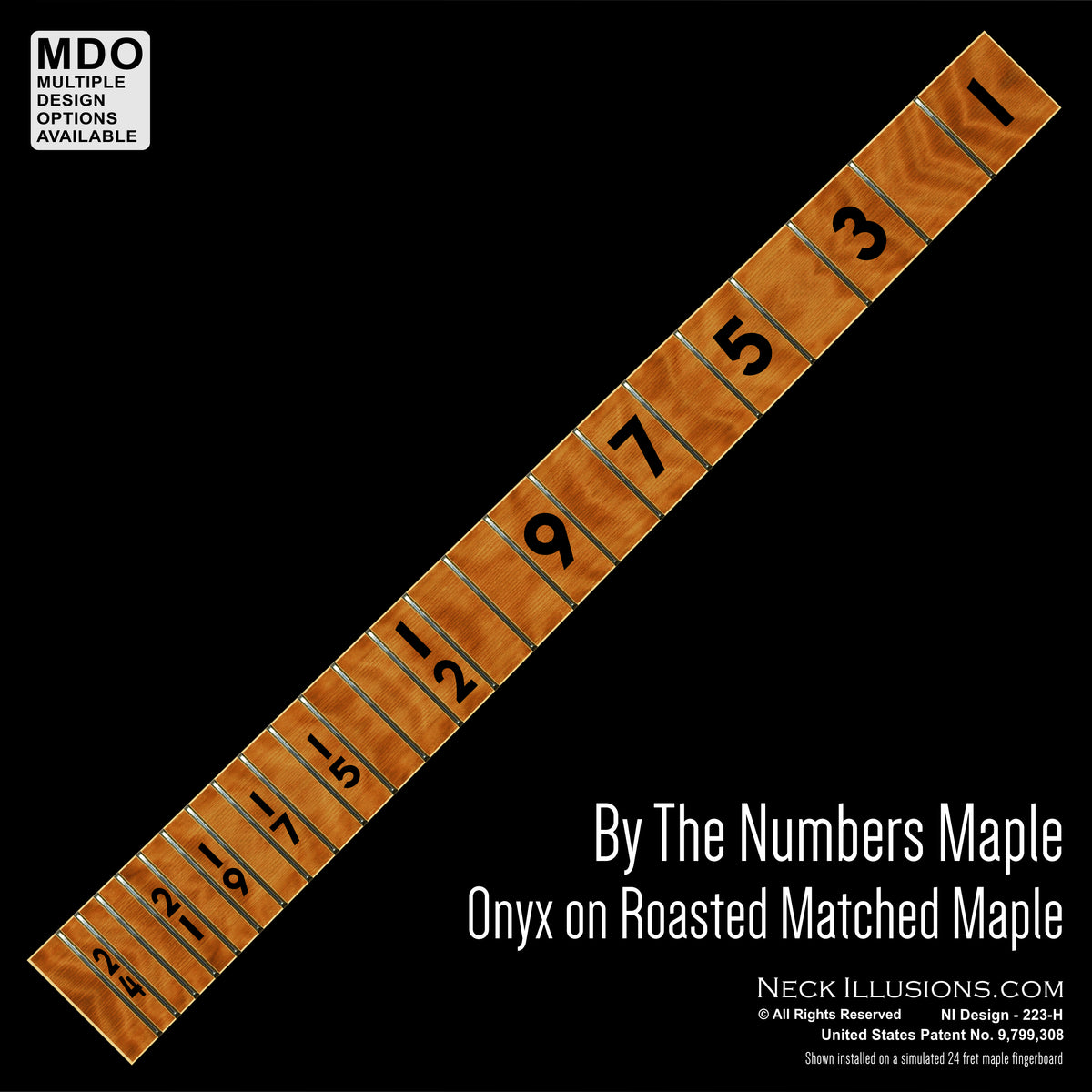 By the Numbers - Onyx on Maple