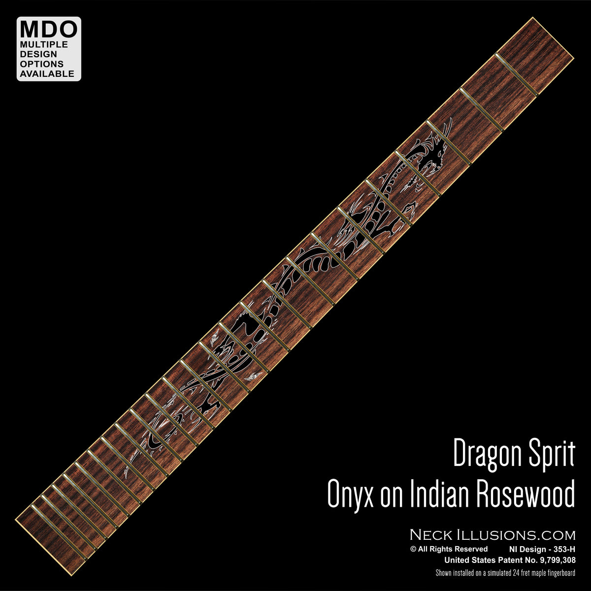 Dragon Spirit on Indian Rosewood