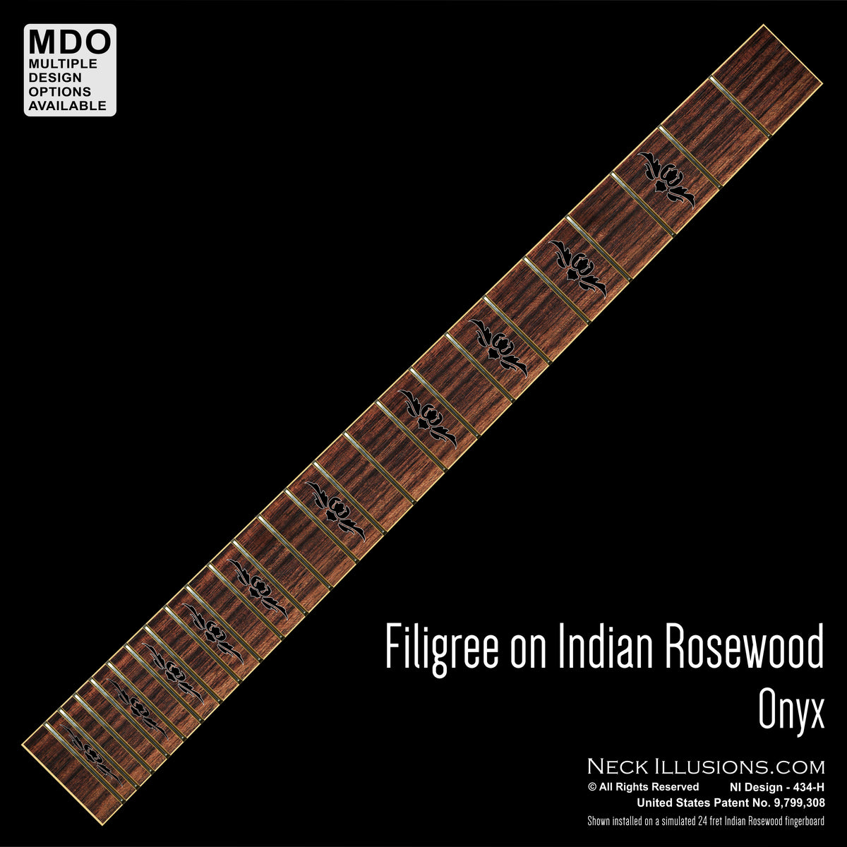 Filigree on Indian Rosewood