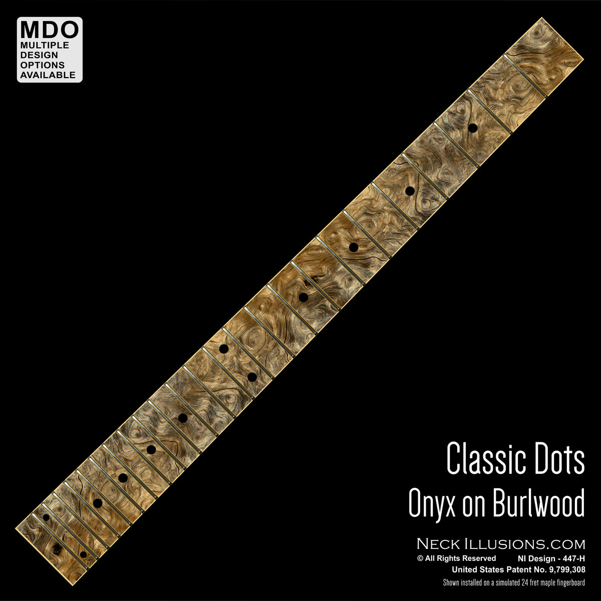 Classic Dots on Burlwood