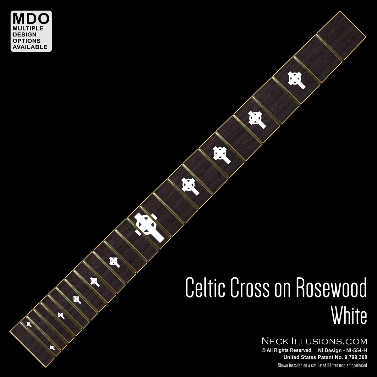 Celtic Cross on Rosewood