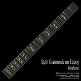 Split Diamonds on Ebony