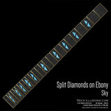 Split Diamonds on Ebony
