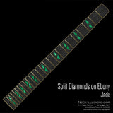 Split Diamonds on Ebony