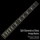 Split Diamonds on Ebony
