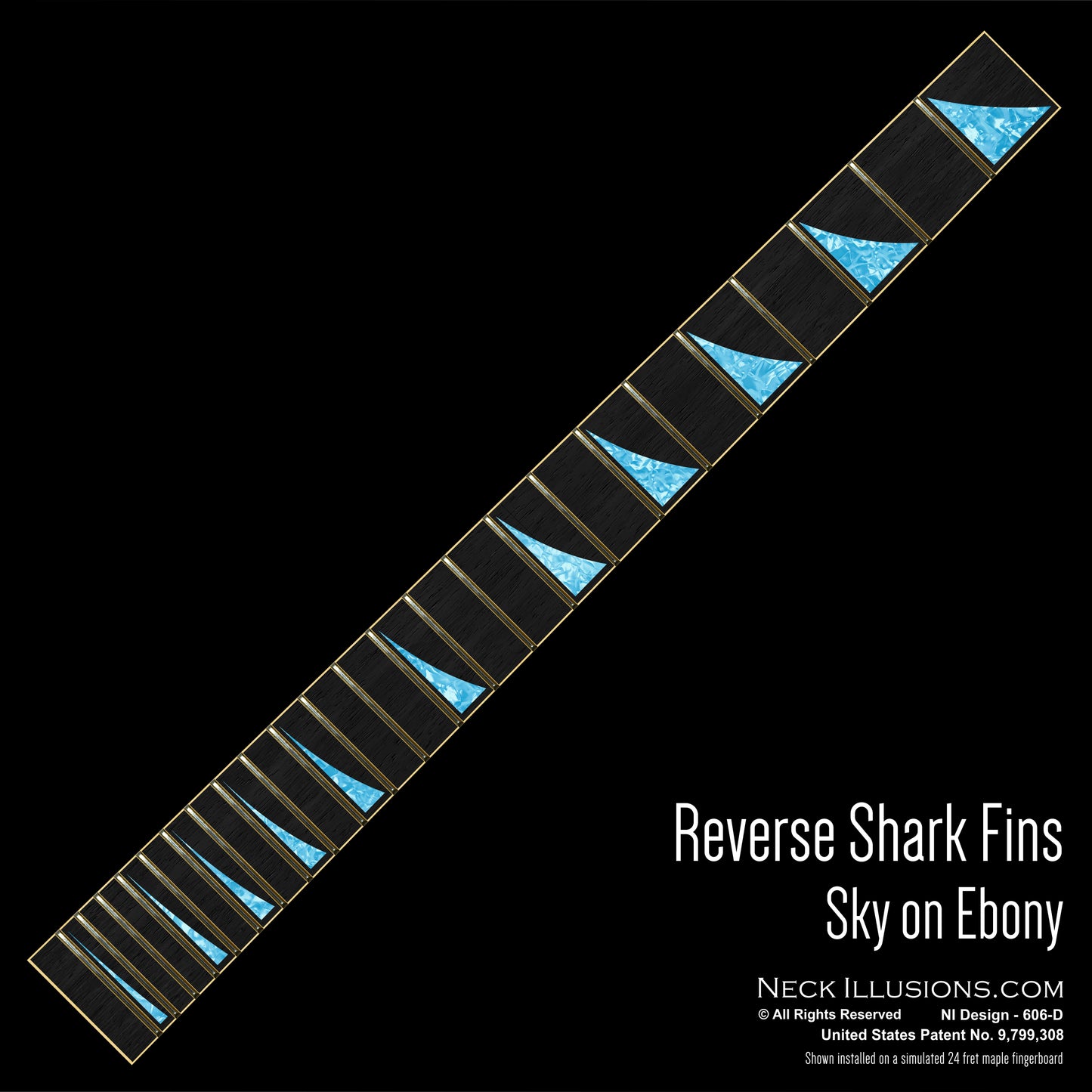 Reverse Shark Fins on Ebony