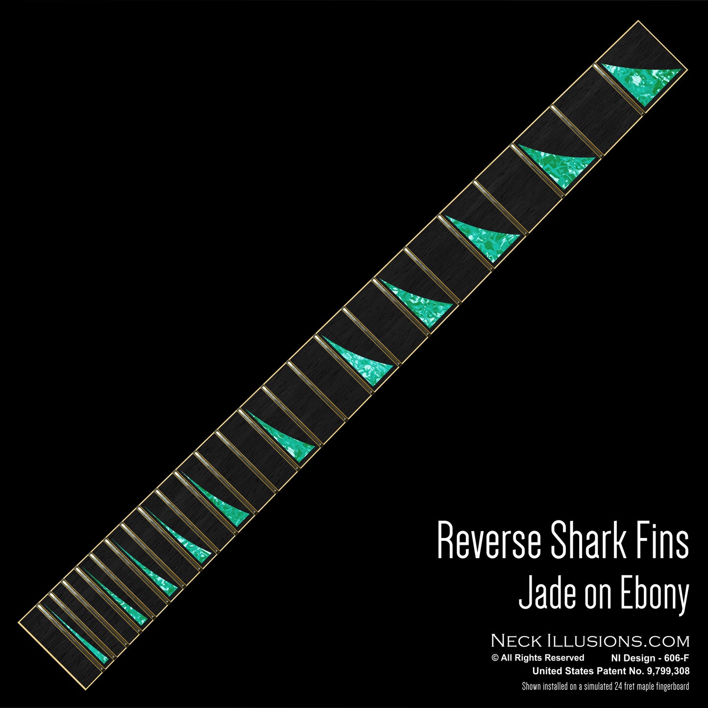 Reverse Shark Fins on Ebony