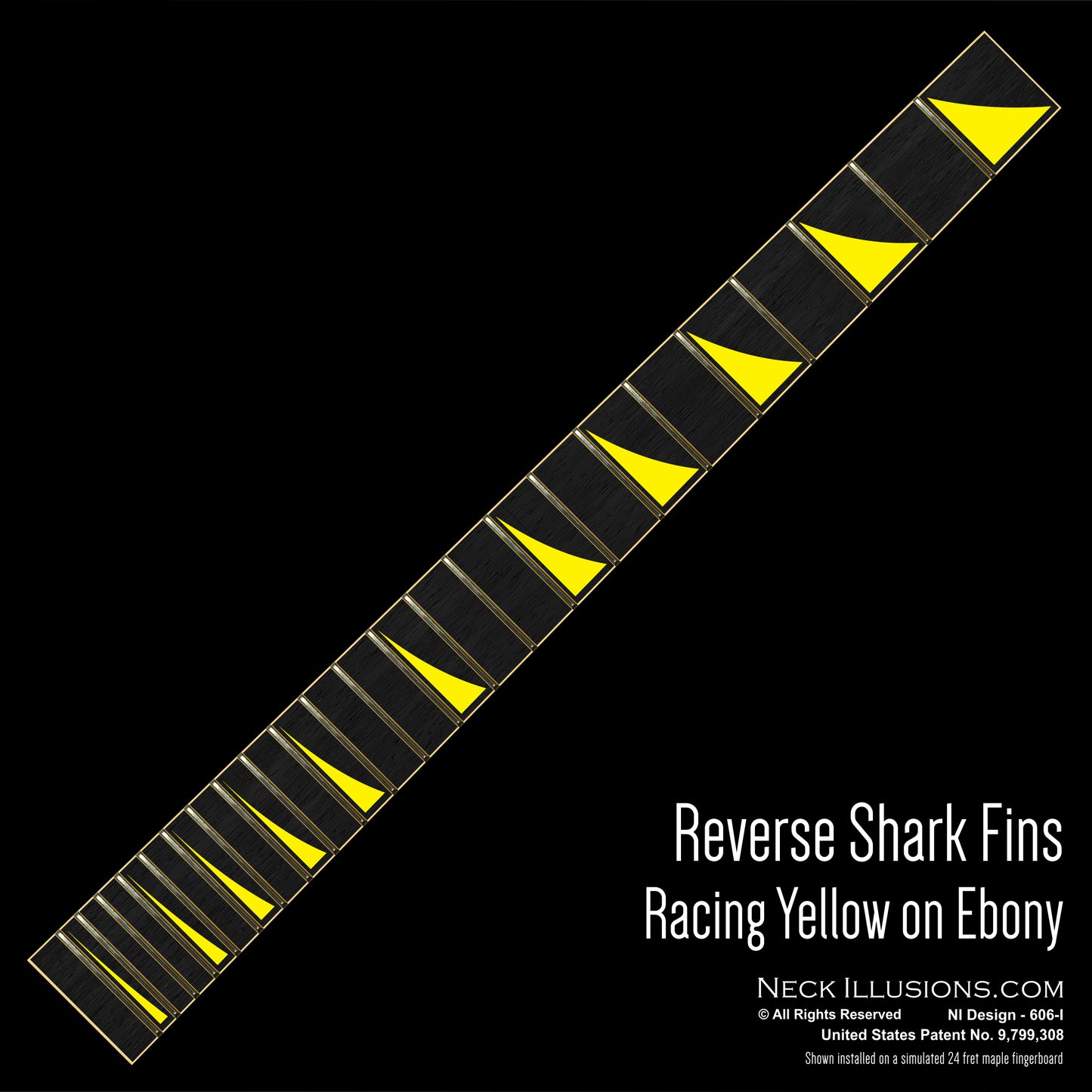 Reverse Shark Fins on Ebony