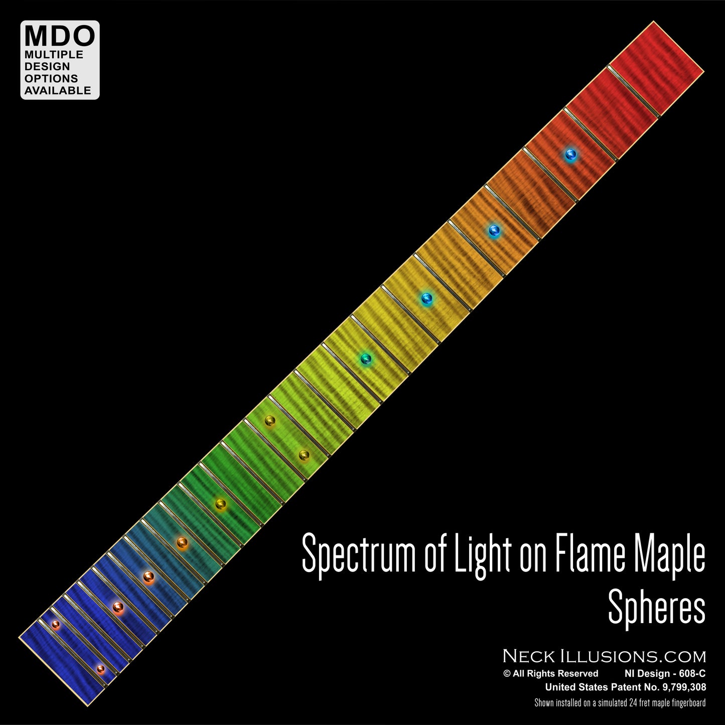 Spectrum of Light on Flame Maple