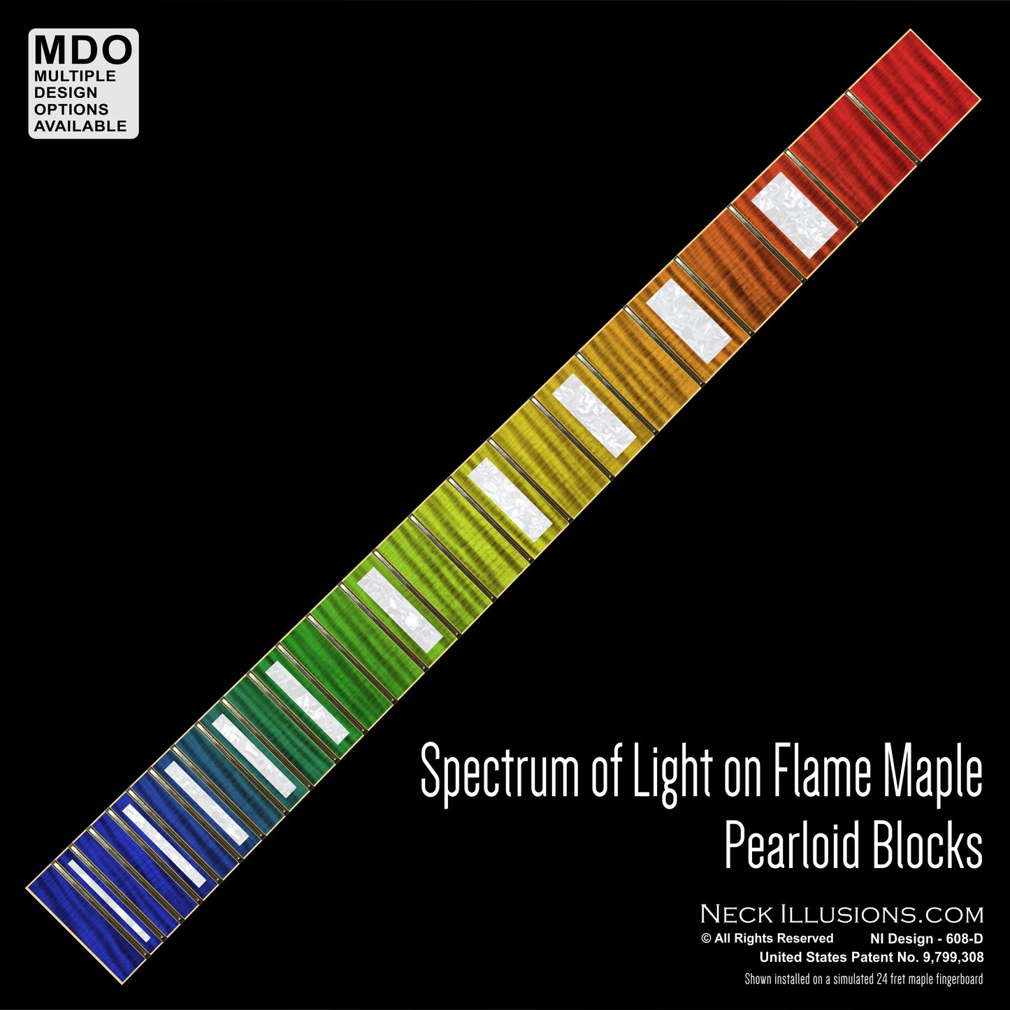 Spectrum of Light on Flame Maple