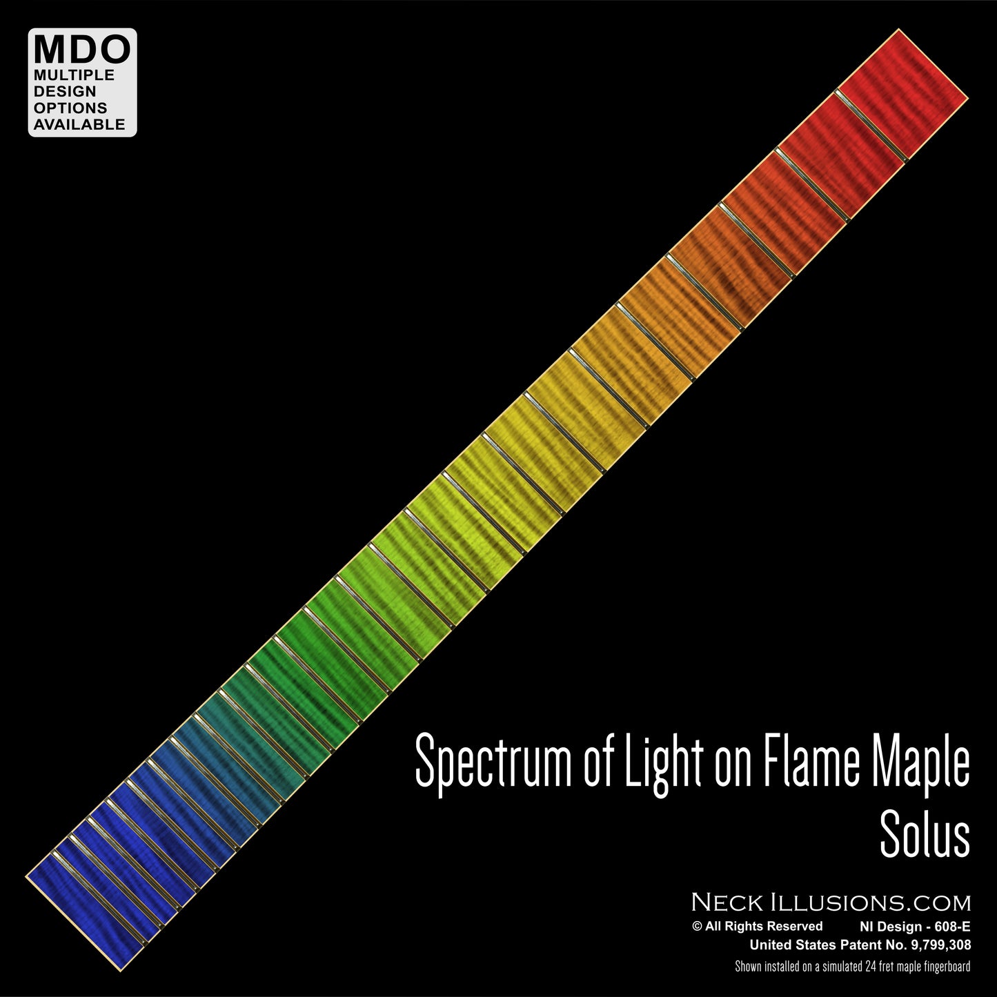 Spectrum of Light on Flame Maple