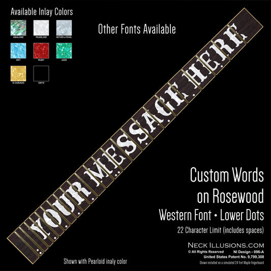 Custom Words on Rosewood