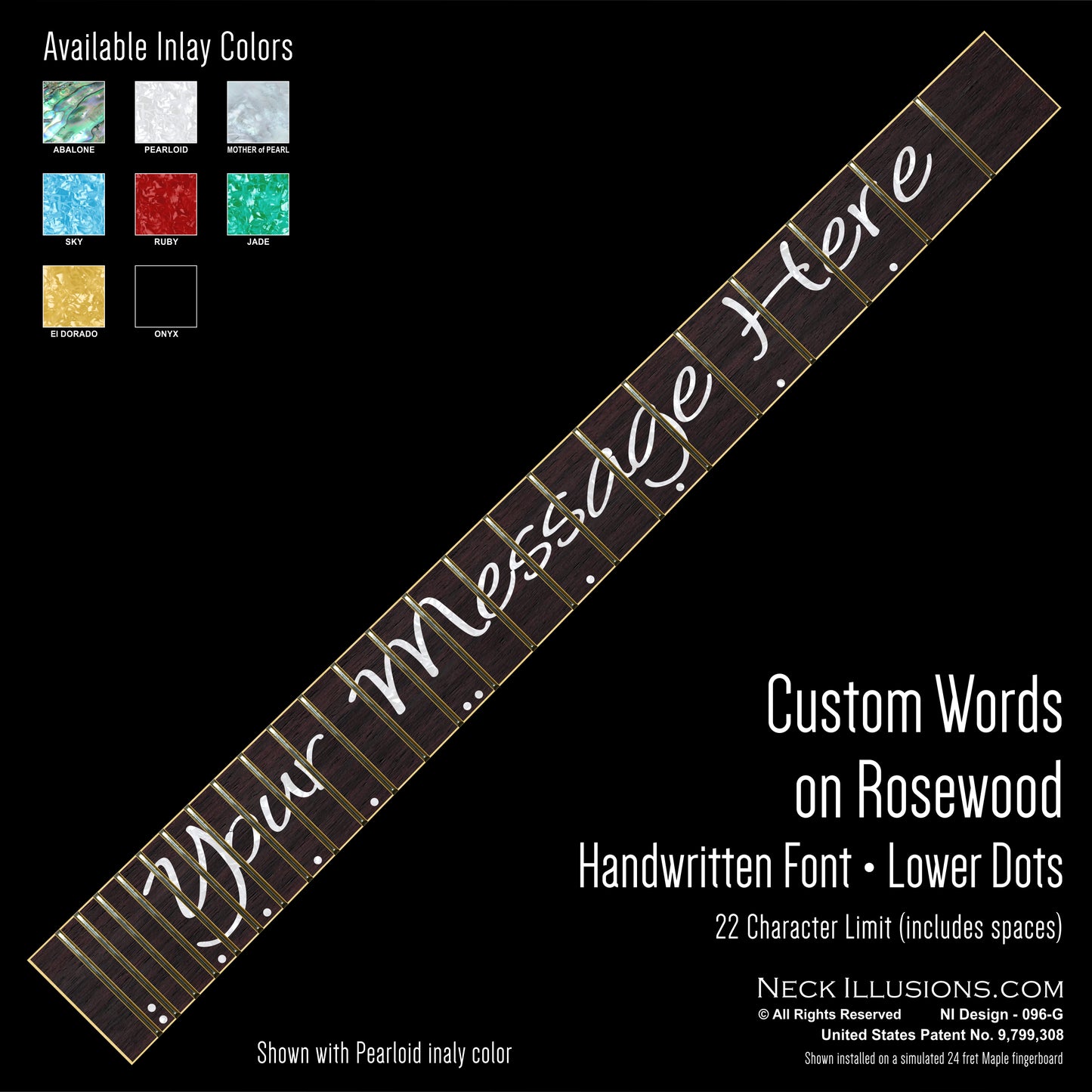 Custom Words on Rosewood