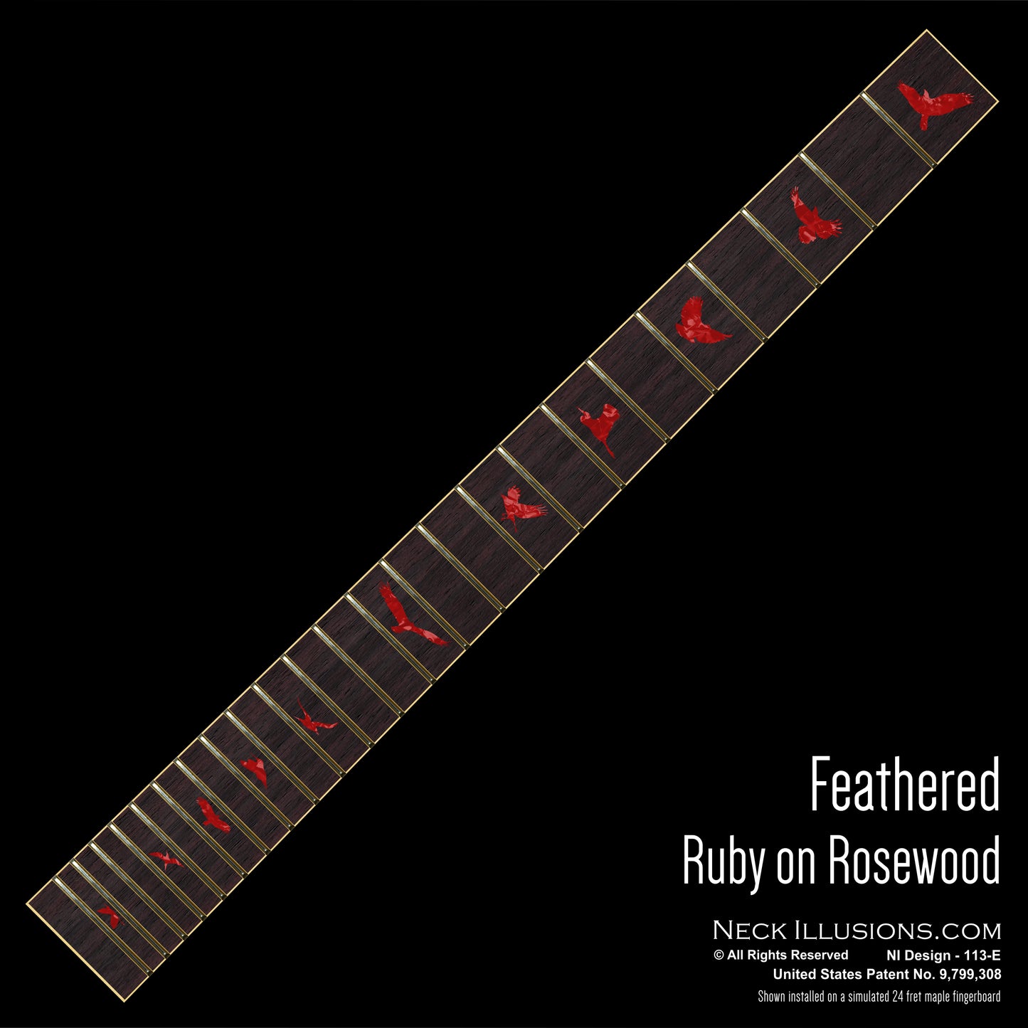 Feathered on Rosewood