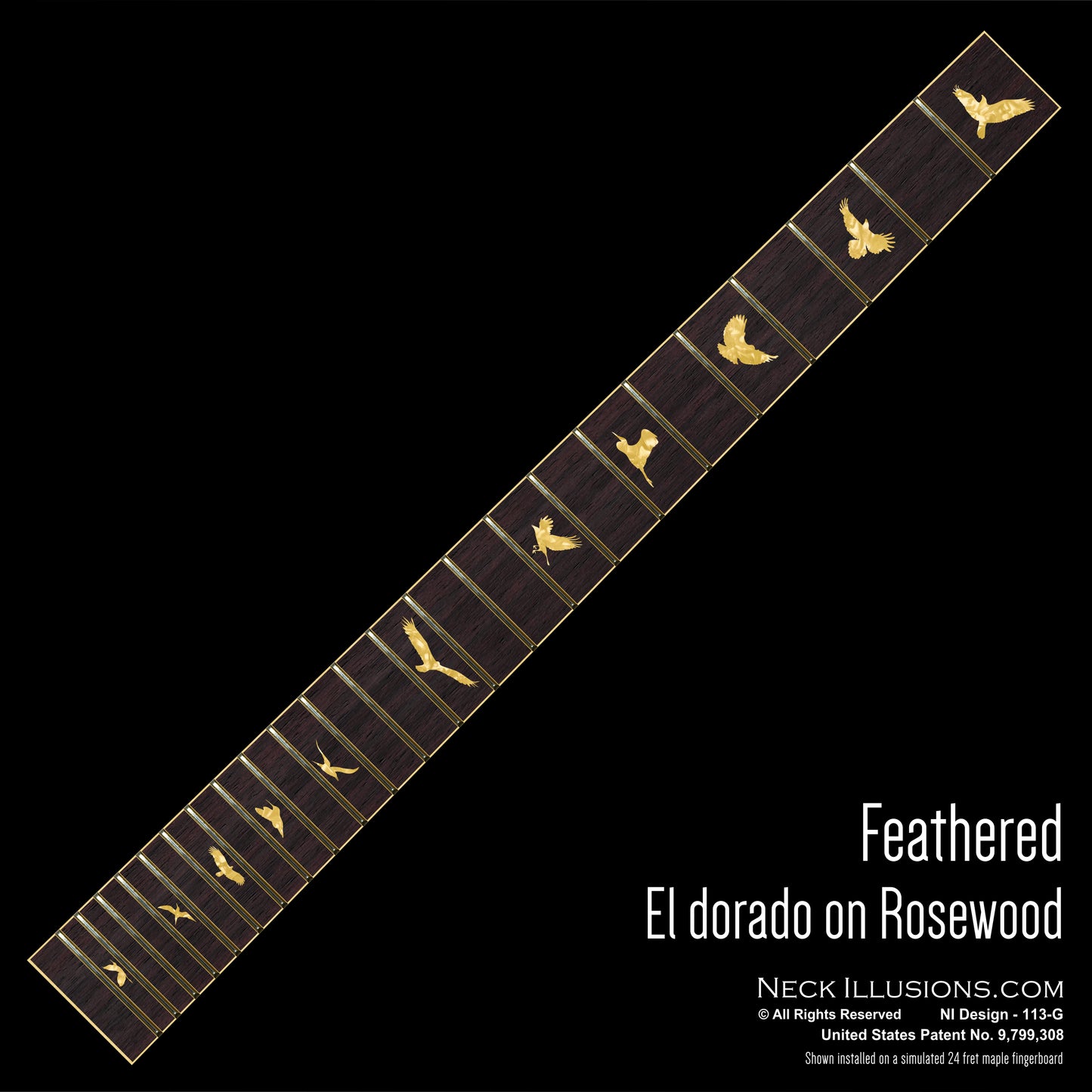 Feathered on Rosewood