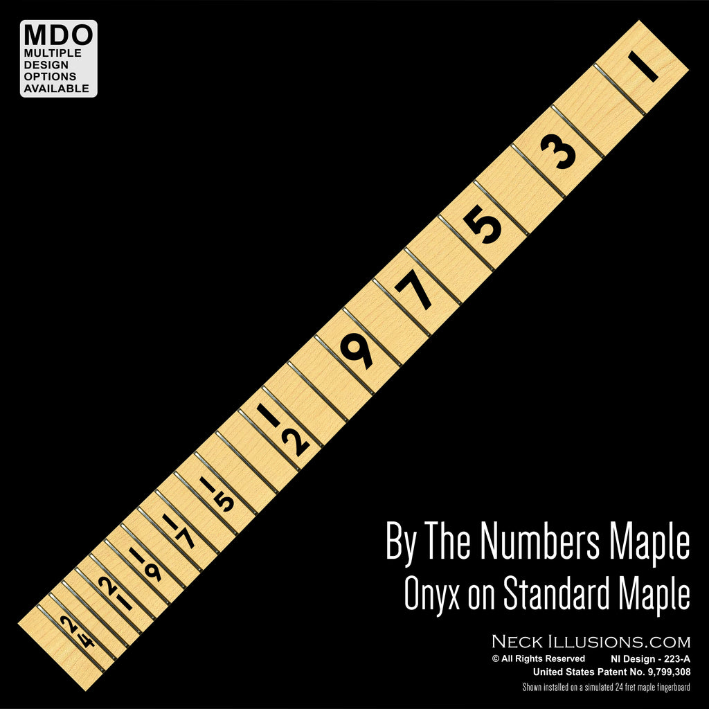 By the Numbers - Onyx on Maple