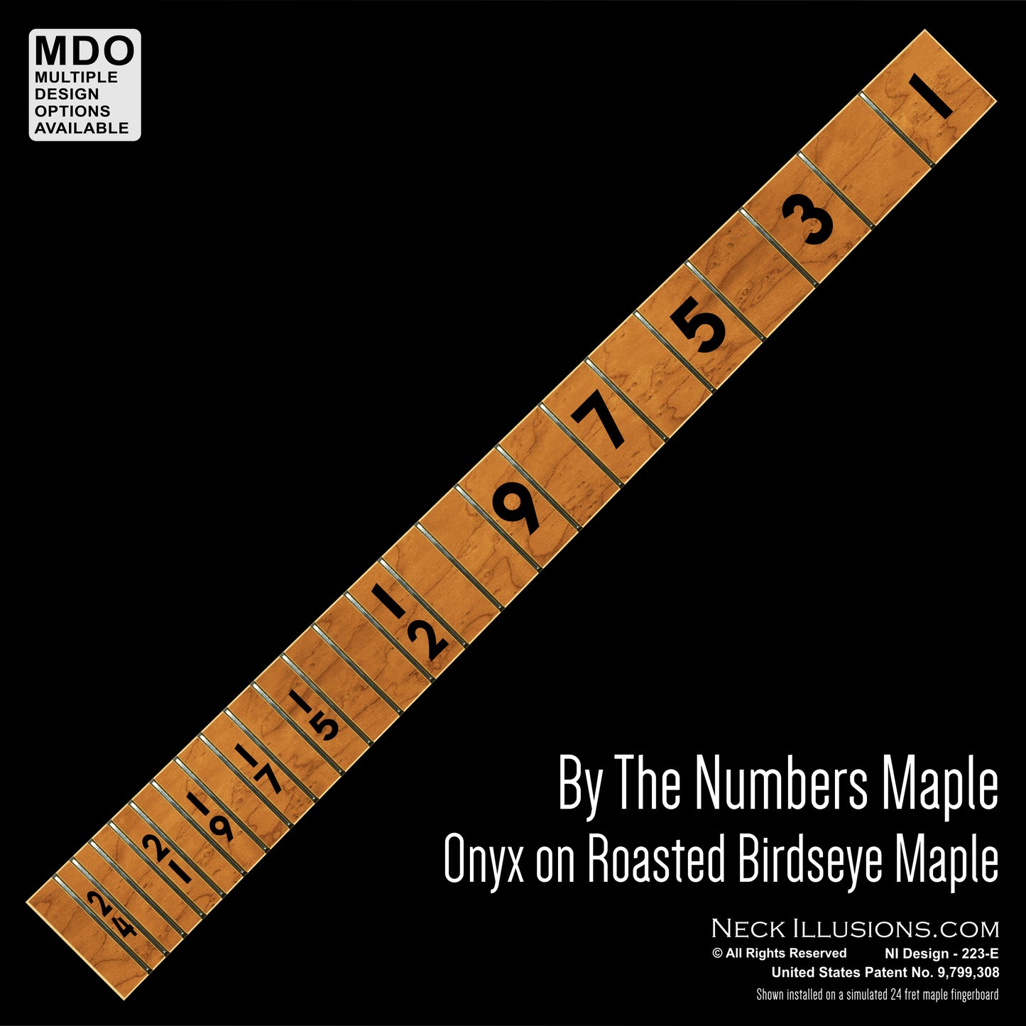 By the Numbers - Onyx on Maple