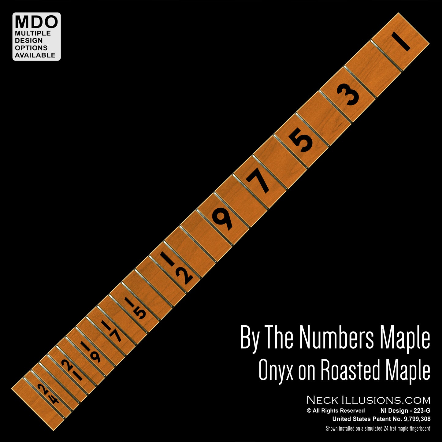 By the Numbers - Onyx on Maple