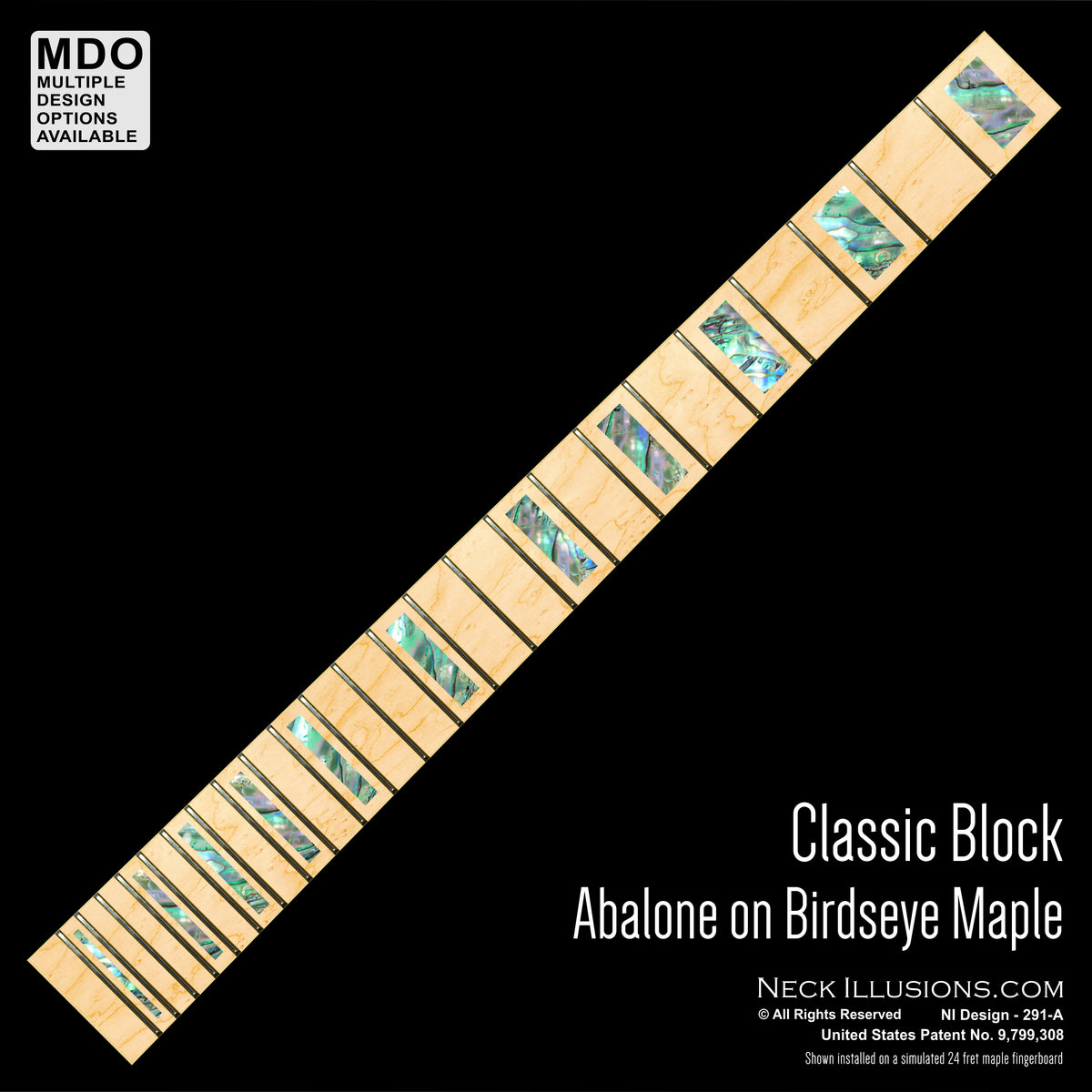 Classic Block on Birdseye Maple