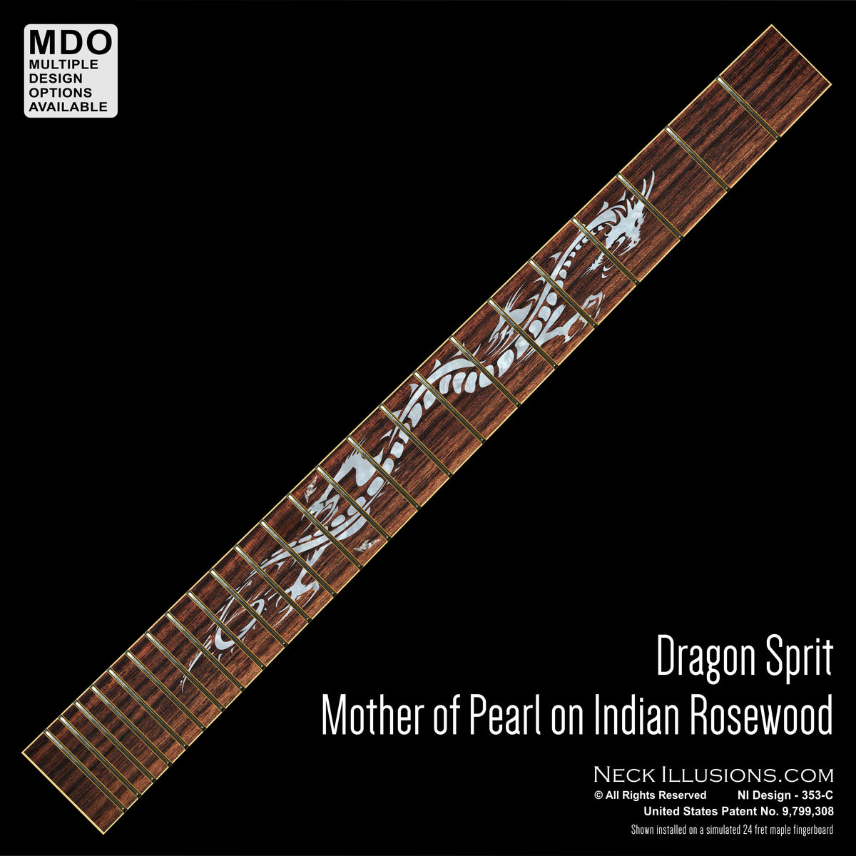Dragon Spirit on Indian Rosewood