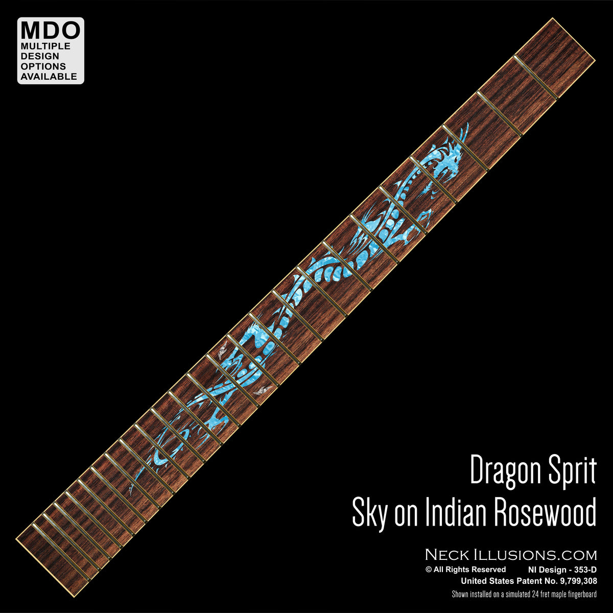 Dragon Spirit on Indian Rosewood