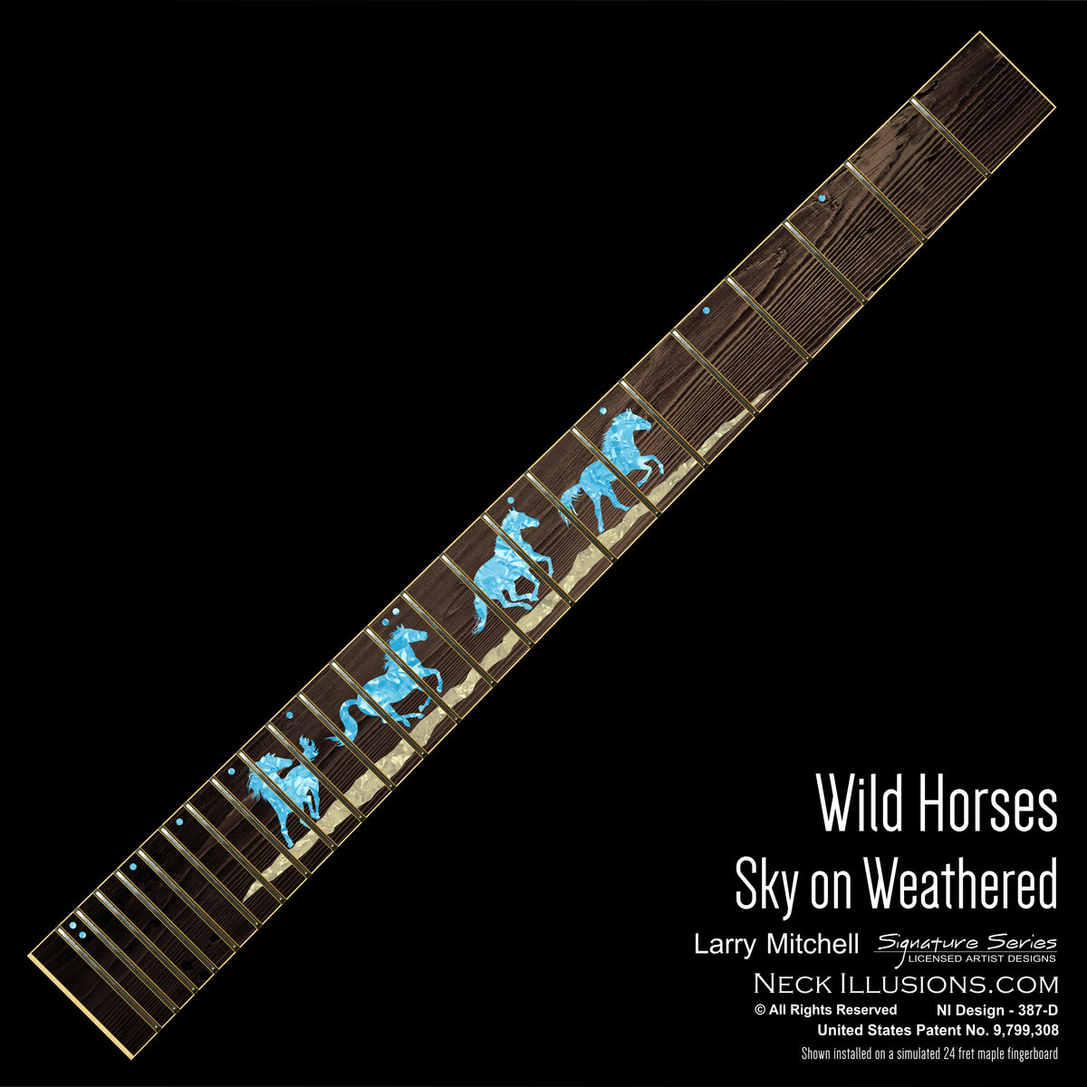 Larry Mitchell - Wild Horses on Weathered