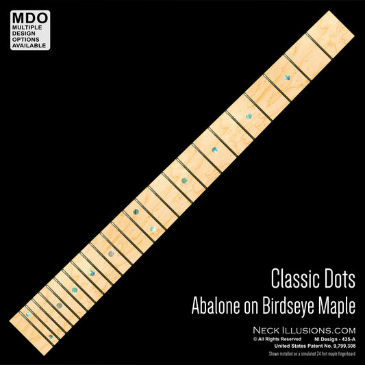 Classic Dots on Birdseye Maple