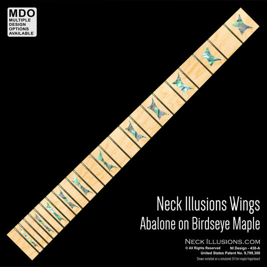 Neck Illusions Wings on Birdseye Maple