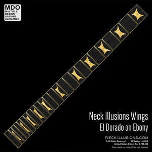 Neck Illusions Wings on Ebony