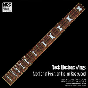 Neck Illusions Wings on Indian Rosewod