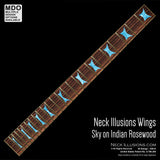 Neck Illusions Wings on Indian Rosewod
