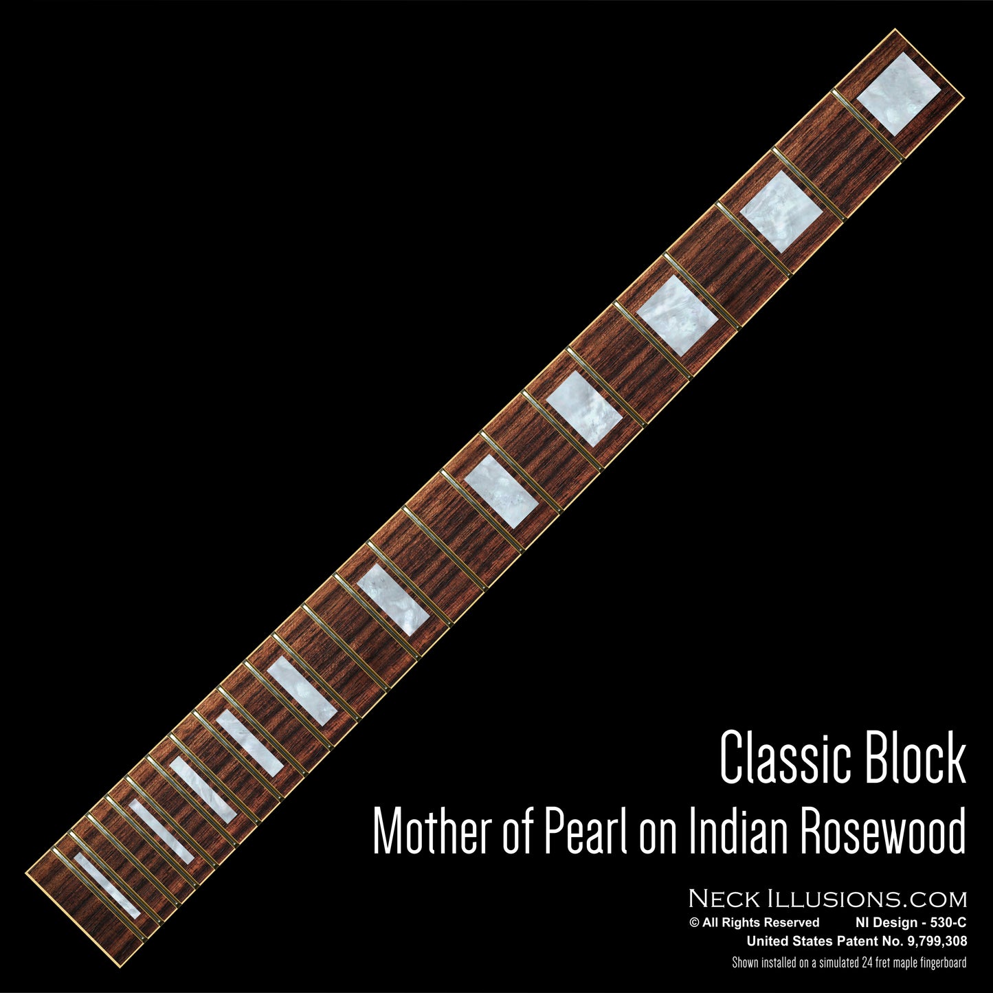 Classic Blocks on Indian Rosewood