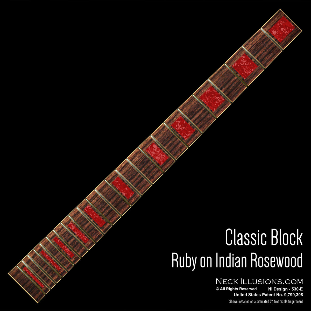 Classic Blocks on Indian Rosewood