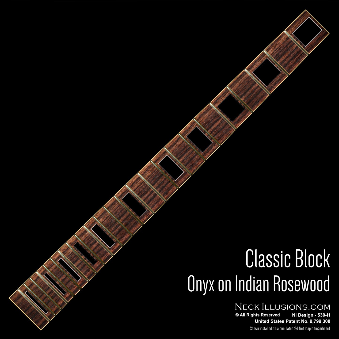Classic Blocks on Indian Rosewood