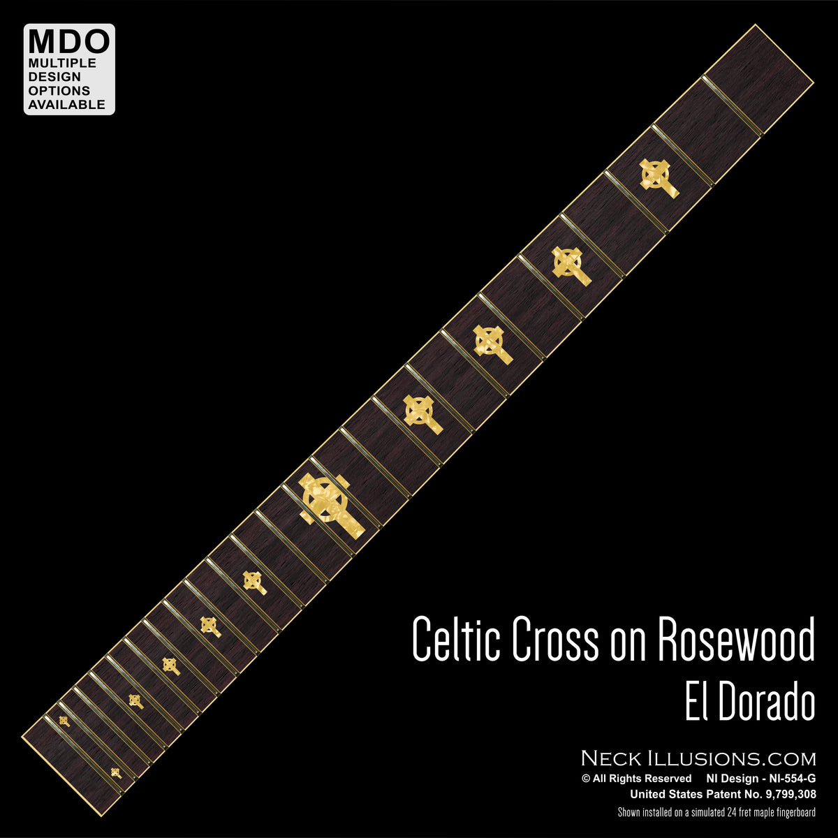 Celtic Cross on Rosewood