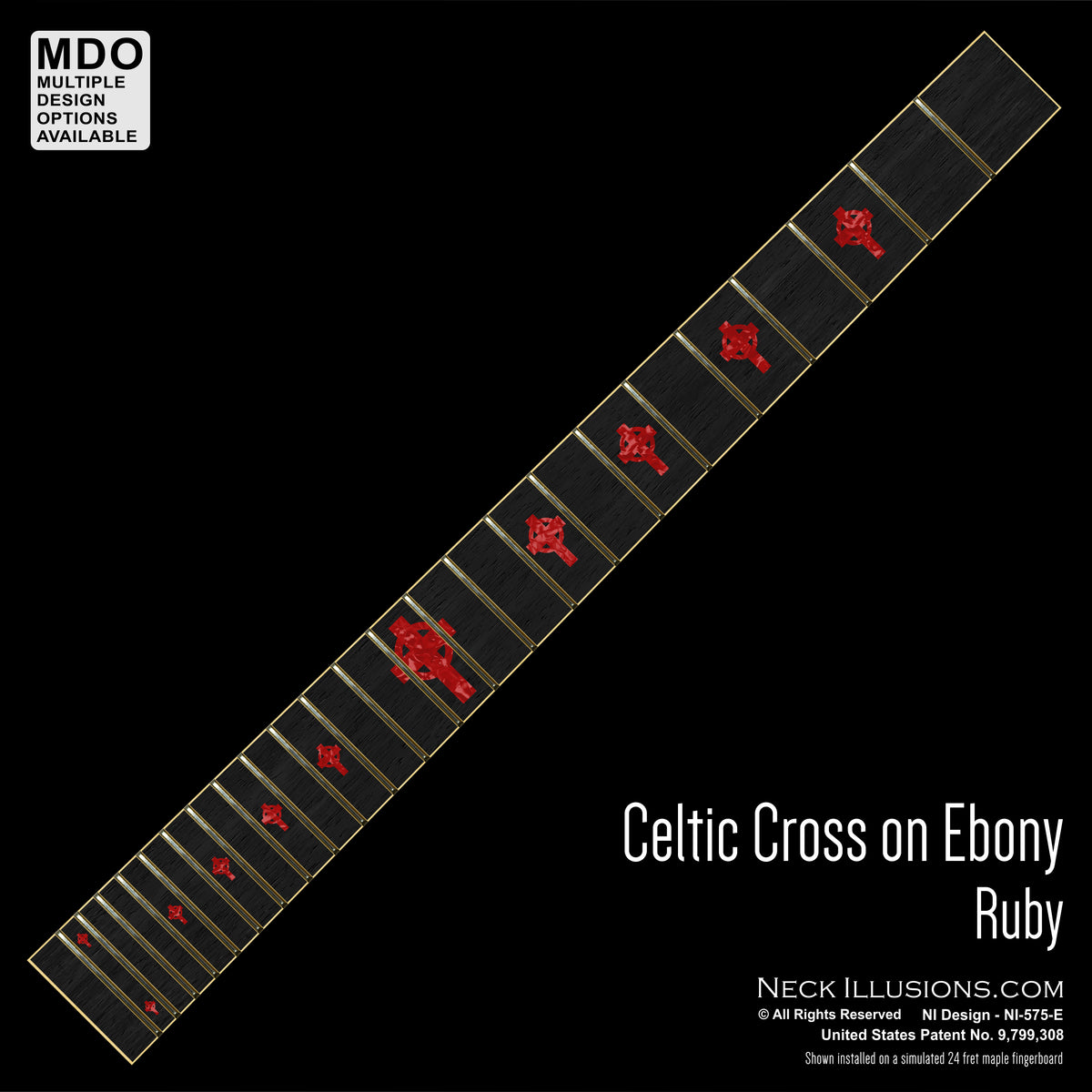 Celtic Cross on Ebony