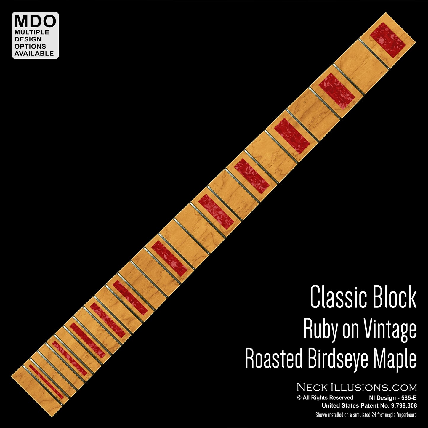 Classic Blocks on Roasted Vintage Birdseye Maple