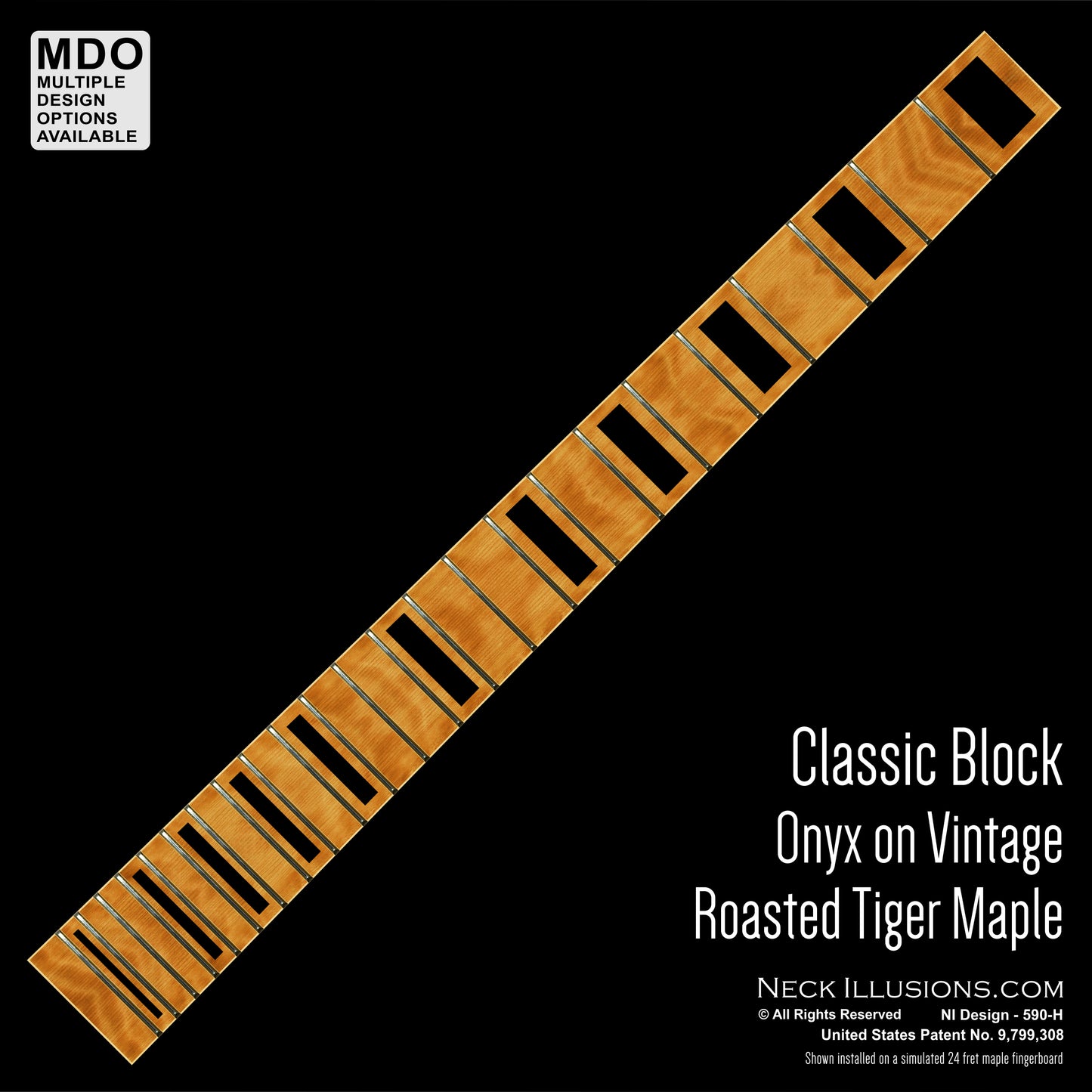 Classic Blocks on Roasted Vintage Tiger Maple
